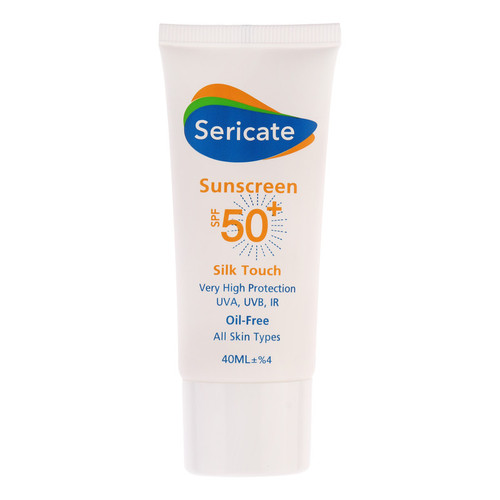 کرم ضد آفتاب بدون رنگ صورت سری کیت SPF50 مدل Silk Touch مناسب برای انواع پوست حجم 40 میلی لیتر