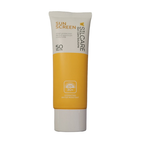 کرم ضدآفتاب بدون رنگ سیلکِر، 30 SPF، مدل HYDRATING، مناسب انواع پوست و حجم 50 میلیلیتر، محافظت کننده در برابر اشعه UVA و UVB، ضد آب، مرطوب کننده، تقویت کننده، ضد التهاب و پیری زودرس پوست