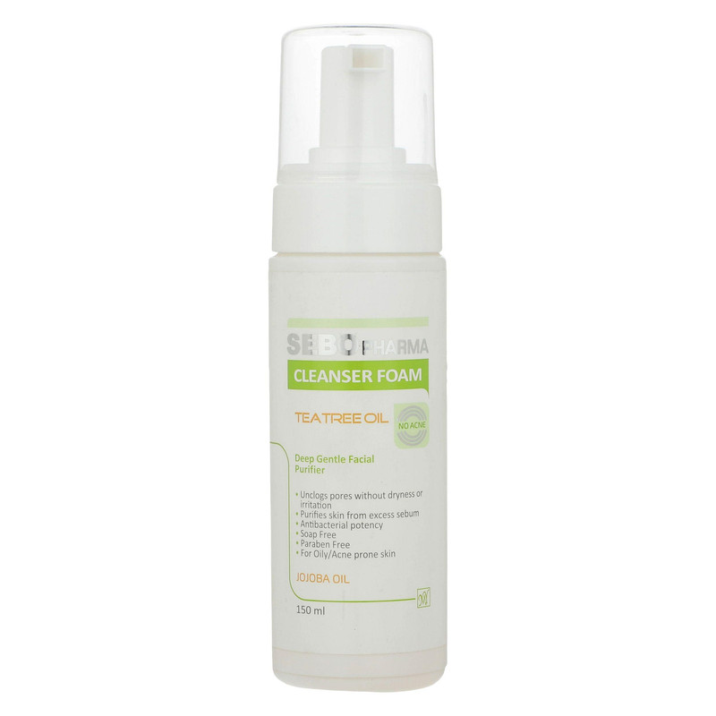فوم پاک کننده صورت مای سری سبوفارما مدل Tea Tree Oil حجم 150 میلی لیتر